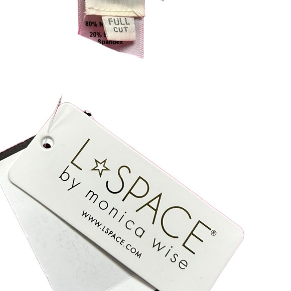 L*SPACE womens hot pink Camacho full coverage swim bikini bottoms size L NWT - Picture 3 of 10